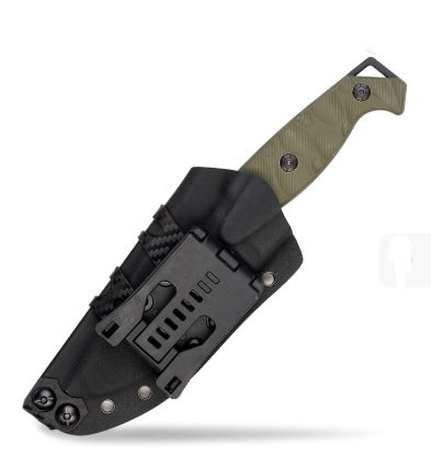 svart fältkniv från Miltec med Kydex slida