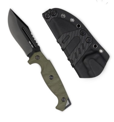 G10 Olivgön/svart fältkniv från Miltec med Kydex slida