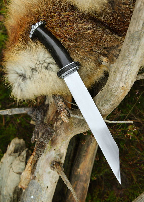 Viking Kniv med Hornhandtag