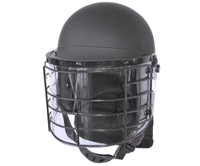 Police Riot Helmet with Reinforced Visor