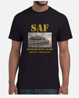 SAF t-shirt med Stridsvagn 122 som motiv