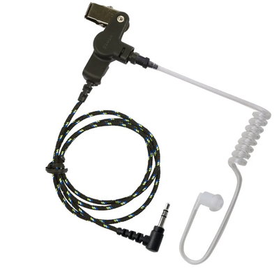 ProEquip PRO-AT35L Öronmussla med luftslang, svart kabel och 3.5mm vinklad kontakt