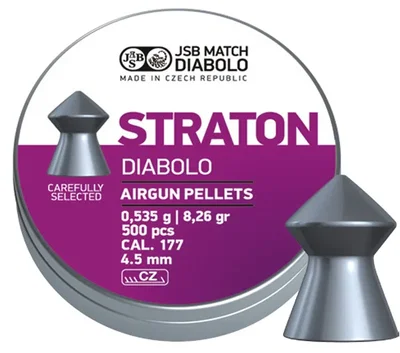 JSB Straton, 4,5mm Pointed Diabol 500 st - 0,535g