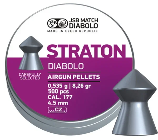 JSB Straton, 4,5mm Pointed Diabol 500 st - 0,535g