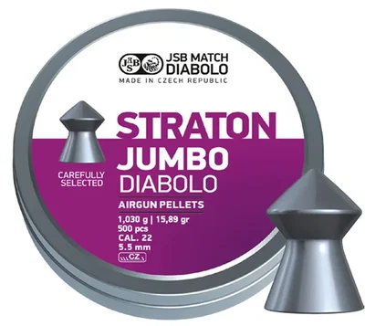 JSB Straton Jumbo 5,5mm Diabol Pointed 500 st