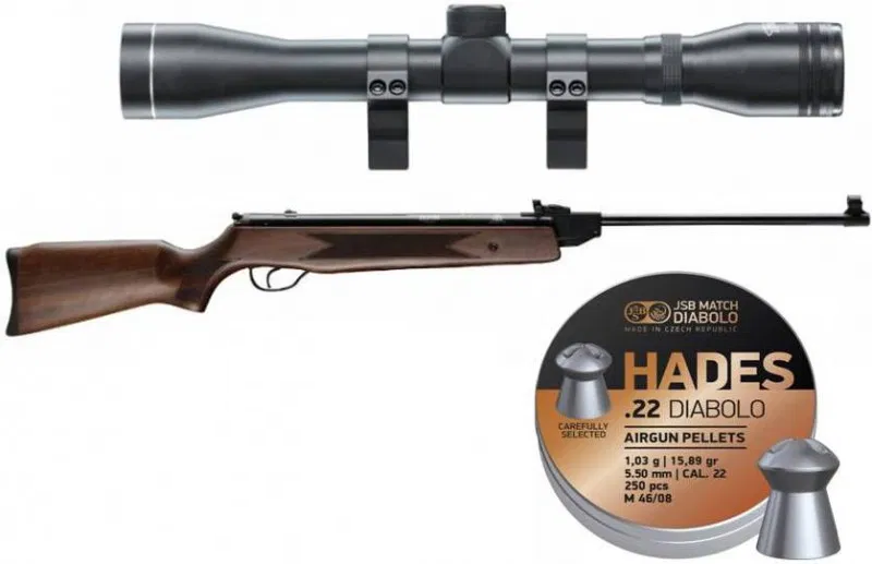 Hatsan Mod 60S 5,5mm Luftgevärspaket för Skyddsjakt (Licensfri, 10 Joule)