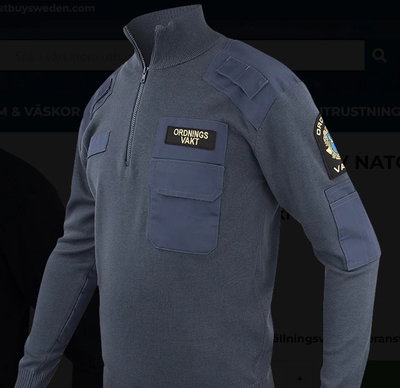TEXSTAR OV NATOTRÖJA MED ZIP OCH KRAGE