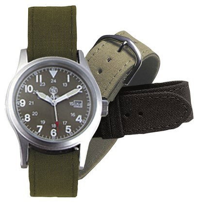 S&W militärklocka med 3 olika armband