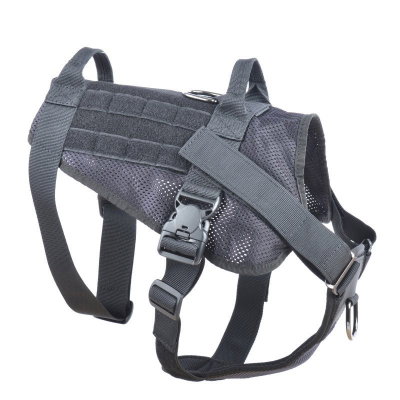 K9 taktiskt svart hundsele med Molle fästen