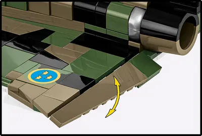 Cobi-5911 Saab AJS37 Viggen stridsflygplan med Tre kronor märkning - 910 byggblock