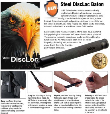 ASP Talon Disc Loc Telescopic Baton - 21 inch