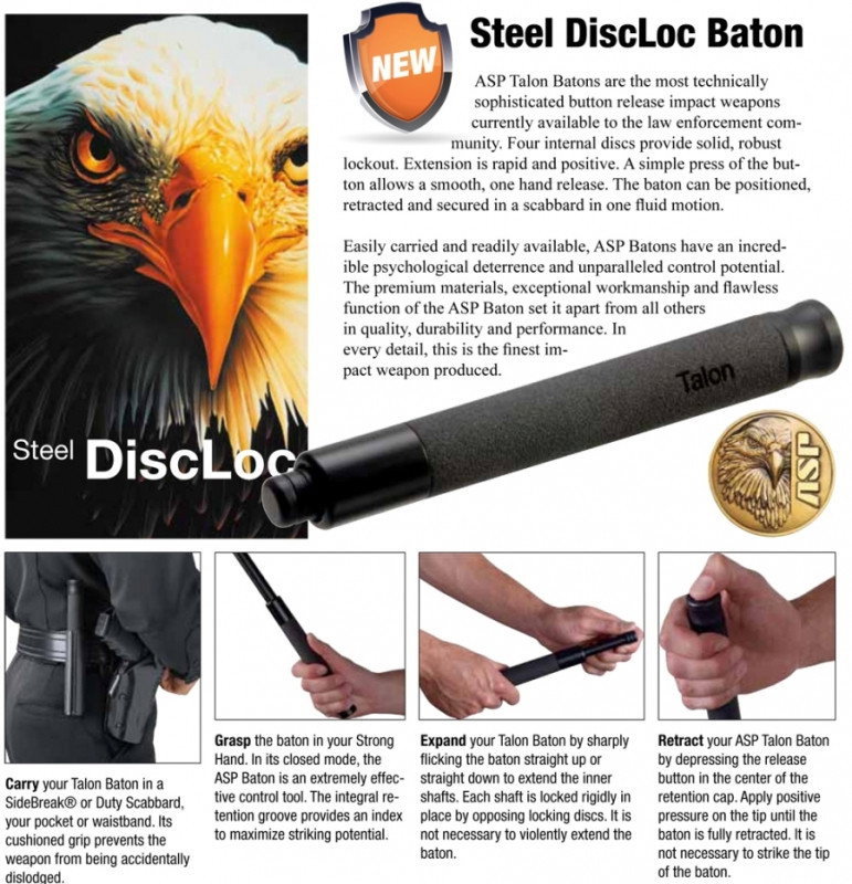 ASP Talon Disc Loc Telescopic Baton - 21 inch