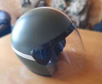 Original Bundeswehr motorcykel hjälm 80-tal