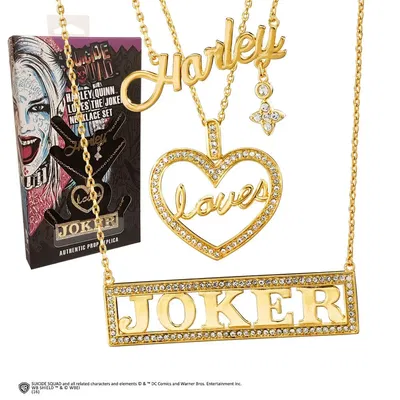 Harley Quinn Loves The Joker Halsbandsset - Suicide Squad (2016)