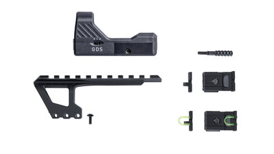 UX Racegun Kit CO2 Pistol 4,5mm med Siktesbas och Rödpunksikte (Licensfri, 18år)