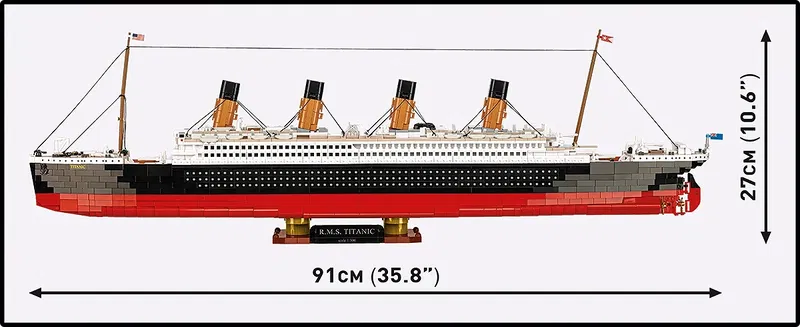 COBI-1686 R.M.S.Titanic skala 1:300 - 3260 byggblock!