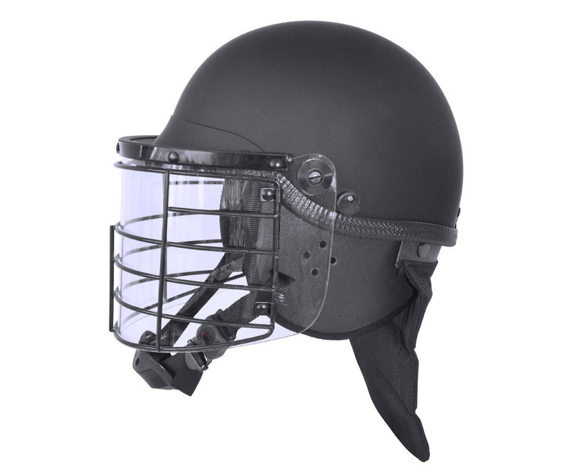 Police Riot Helmet with Reinforced Visor