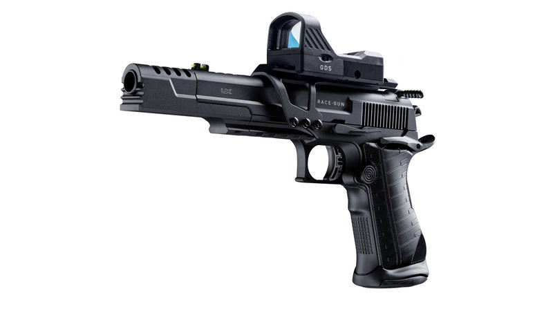 UX Racegun Kit CO2 Pistol 4,5mm med Siktesbas och Rödpunksikte (Licensfri, 18år)