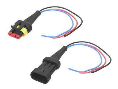 Kabelskarv 3-polig 12/24V med kabel