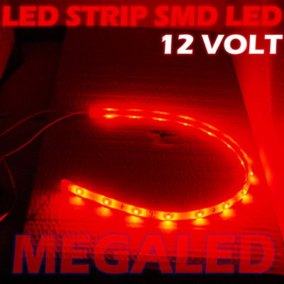 LED-strip 6xLED (20cm) 12V, RÖD