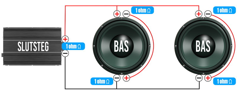 2 basar 2x1ohm