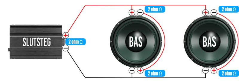 2 basar 2x2ohm