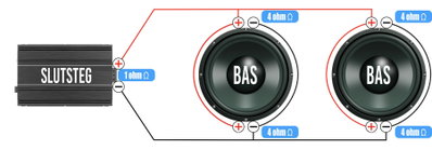 2 basar 2x4ohm