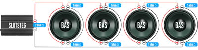 4 Basar 2x1ohm