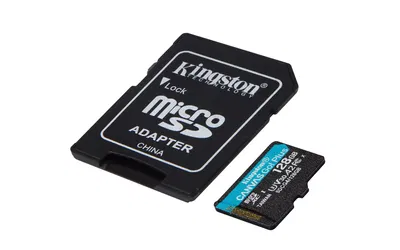 Kingston - 128GB microSDXC Canvas Go Plus Gen4 200MB/s A2 U3 V30 Card + Adapter JgMKDIVLR3b8NUx1755945602