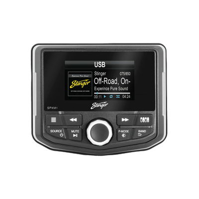Stinger SPXM1 Marin/Motorsport mediaspelare Radio