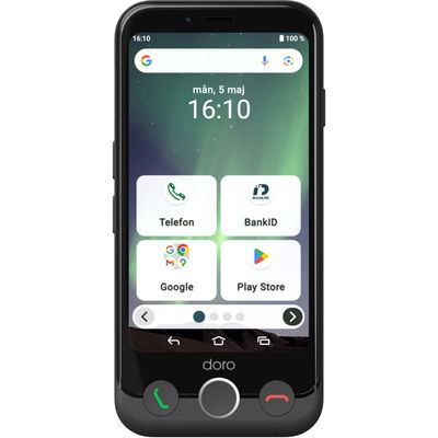 Doro Smartphone 4G Aurora A11 Grafit-grå