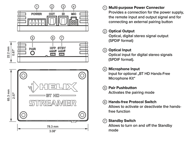 Helix BT HD Streamer