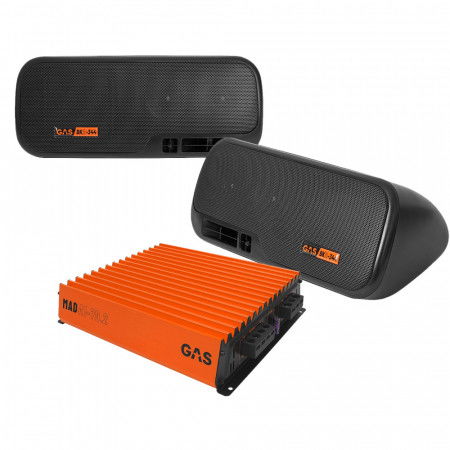 GAS MAD BK2-344 lådhögtalare & MAD A1-70.2 GAS MAD BK2-344 lådhögtalare & MAD A1-70.2