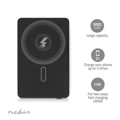 Nedis PBKWL20W025BK powerbank