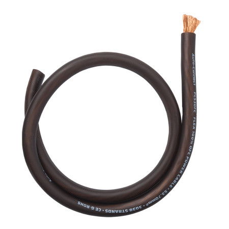 Auto-Connect svart strömkabel OFC 53.7mm²