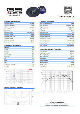 GS Audio Voce NEO 8"