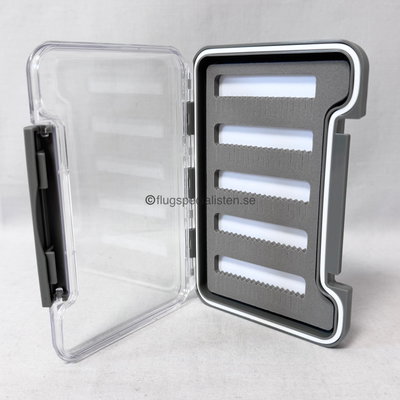 Fly case with slit foam