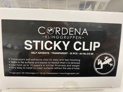 Cordena sticky clip