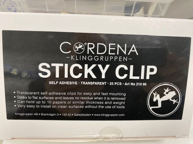 Cordena sticky clip