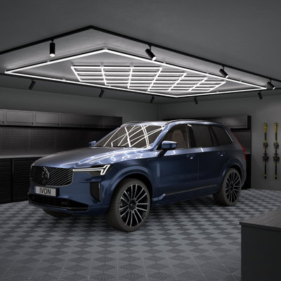 IVON BLACKOUT Cone LED Garagebelysning Svart 243x484cm