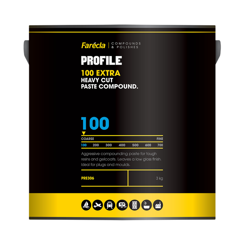Farécla 100 Extra Heavy Cut Paste Compound 3Kg