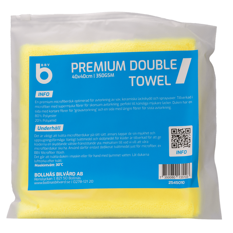 BBV Premium Double Towel 40x40cm 350GSM