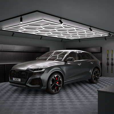 IVON BLACKOUT Hexagon Garagebelysning LED-Armatur 243x478cm