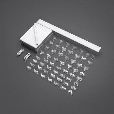 Garagebelysning IVON Hexagon LED-Armatur 241 x 478 cm (11,5 kvm) 6000K