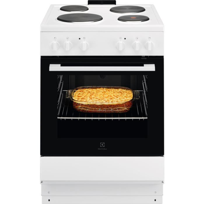 Spis 60 cm gjutjärnsplattor LKS6000S0W4 Electrolux vit