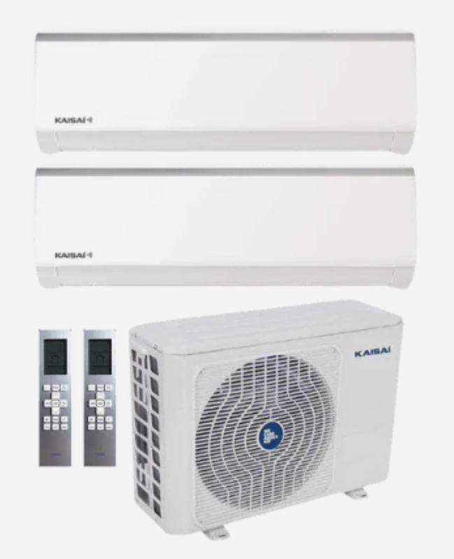 Kaisai Fly Multi 5.7kW luftvärmepump med 2 innedelar Kaisai Fly Multi 5.7kW luftvärmepump med 2 innedelar
