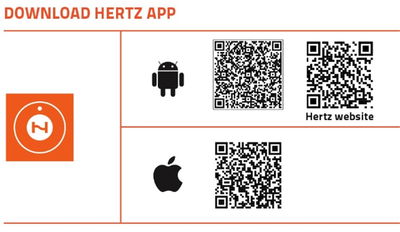 Hertz Trådlös HD 720p backkamera med app för IOS & Android