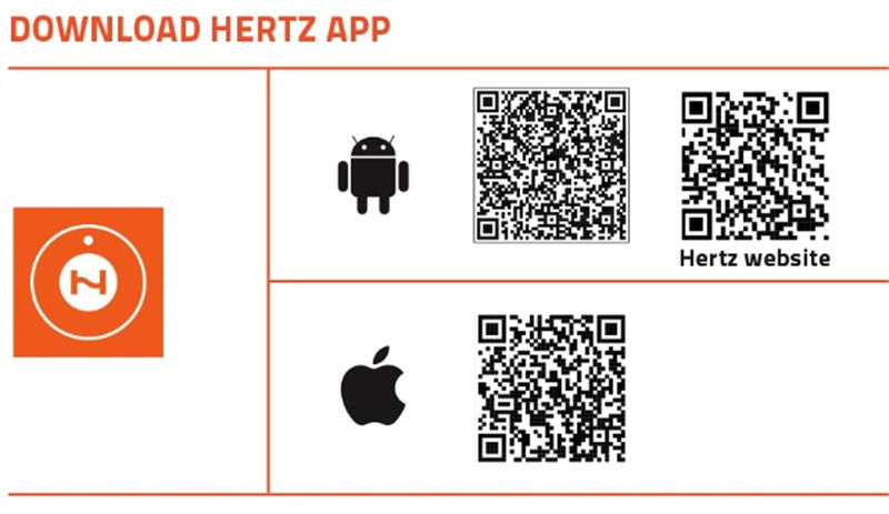 Hertz Trådlös HD 720p backkamera med app för IOS & Android