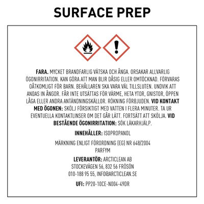 Surface prep
