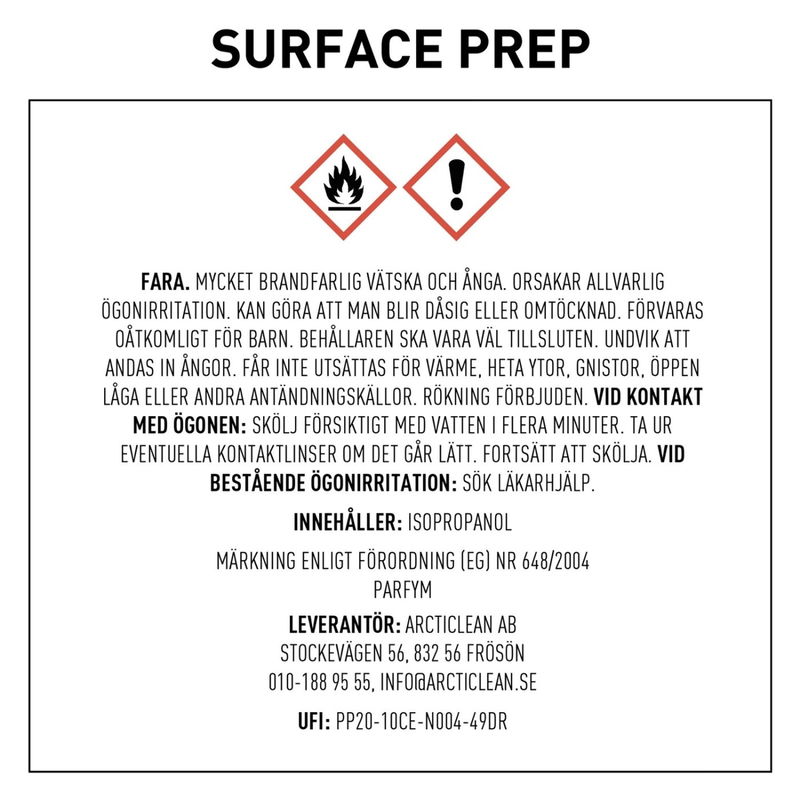 Surface prep